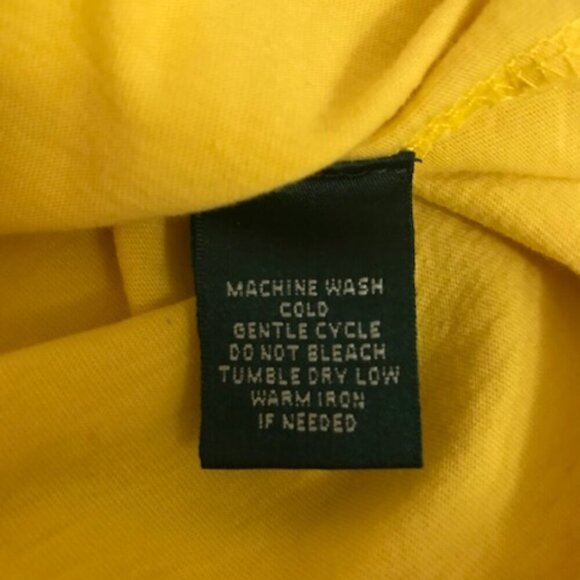 LAUREN Ralph Lauren Active Women's Embroidered Crest Tee Yellow Size Medium - Picture 6 of 7